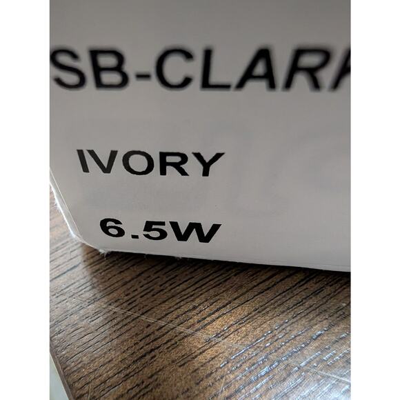 Betsey Johnson SB-CLARA Ivory Pearl Embellished Slingback Heels Women's US 6.5W - Picture 3 of 5